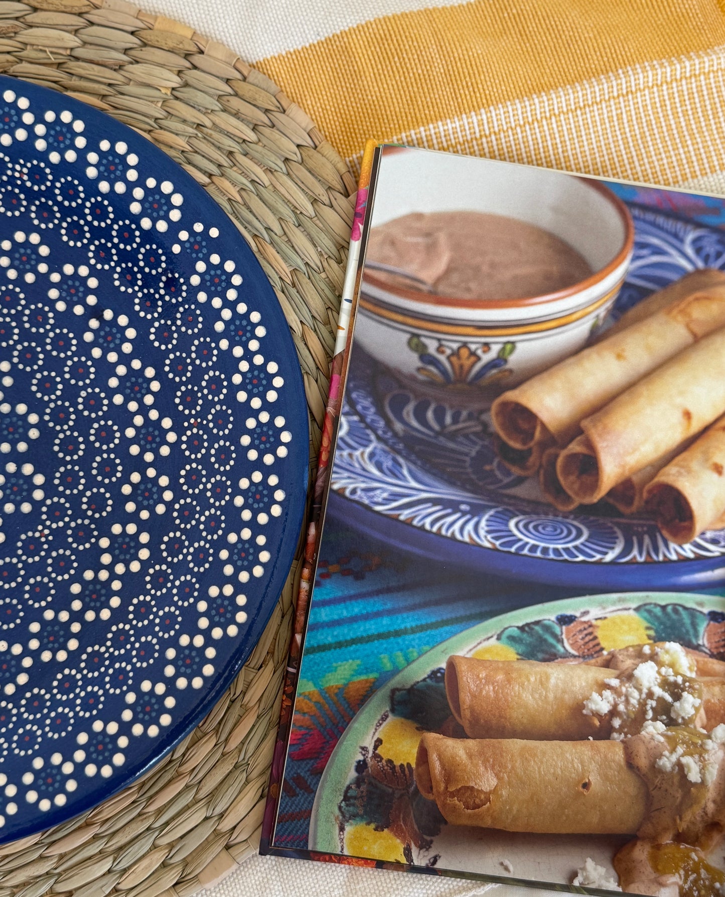 BLUE Plate Capulineado (Set of 4 plates)