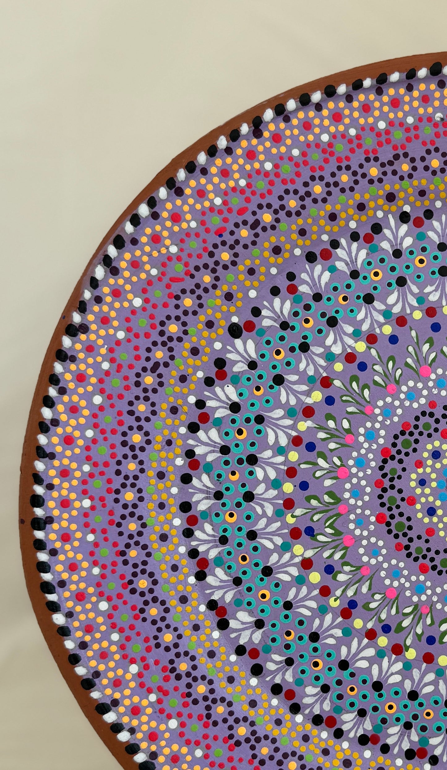 Decor Capulineado Plate - Purple