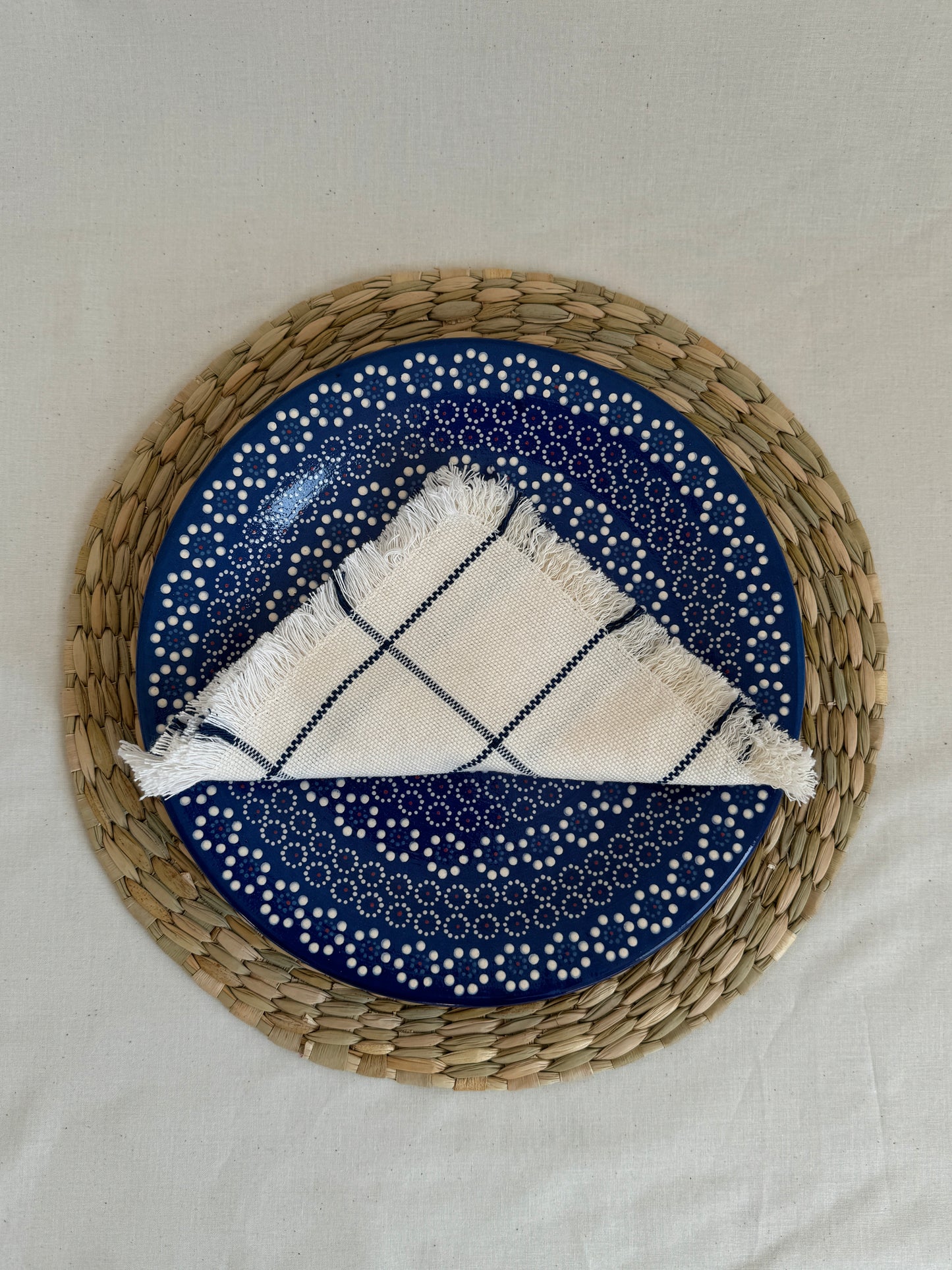 BLUE Plate Capulineado (Set of 4 plates)