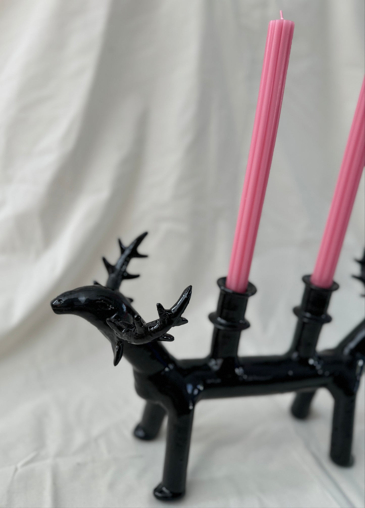 Deer Two Candle Holder