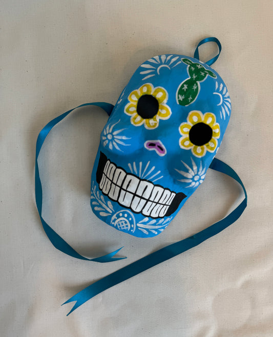 Paper-maché mask, traditional décor.