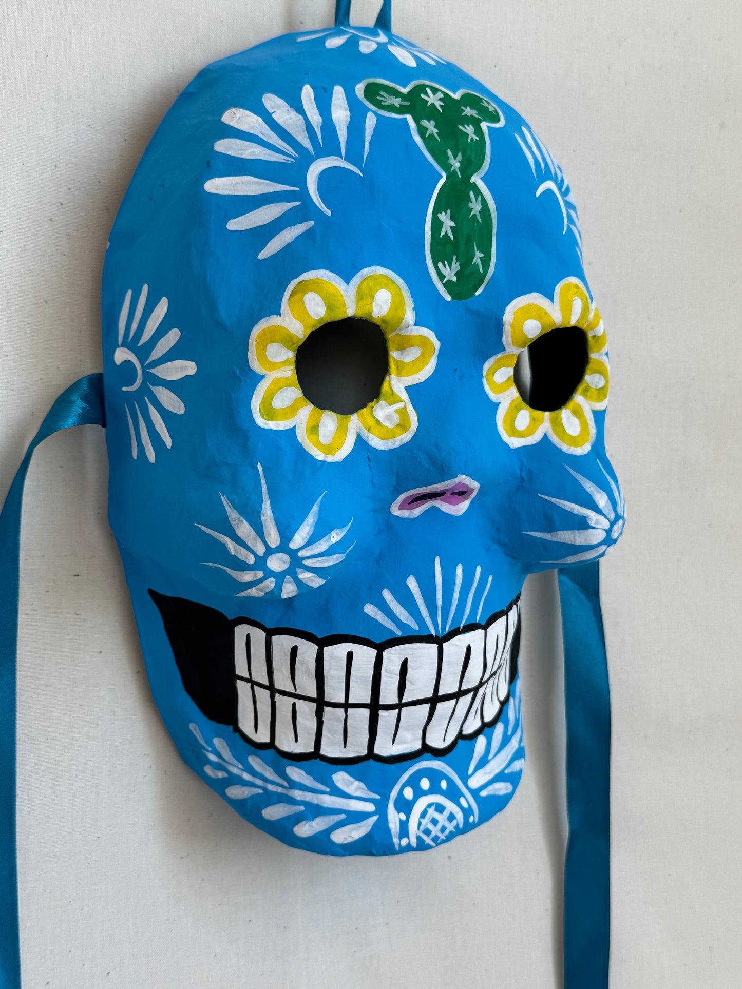 Paper-maché mask, traditional décor.
