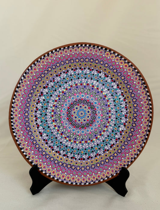 Decor Capulineado Plate - Purple