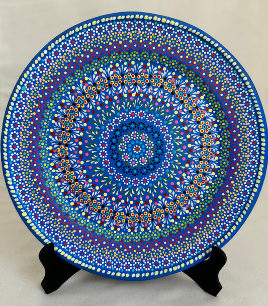 Decor Capulineado Plate - Blue